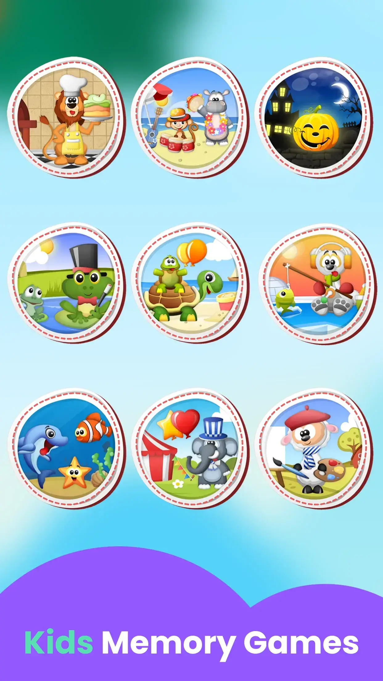 memory games for kids gameplay screenshot 1